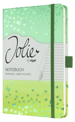 Image de SIGEL JN347 SIGEL Carnet de notes JOLIE A5 ligné, vert couverture rigide 174 pages