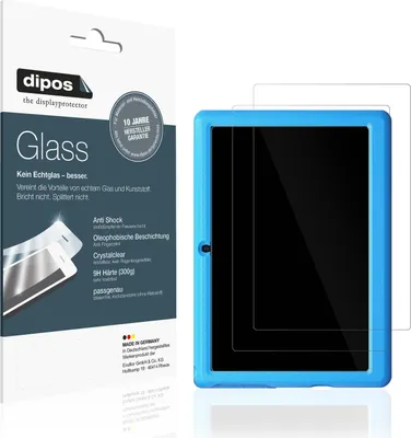 Produktbild von Schutzfolie für Lville Kinder Tablet - Anti-Shock 9H Folie dipos Glass Kunststoffglas