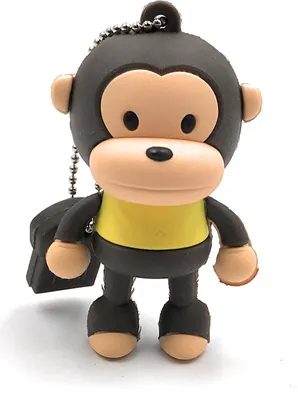 Produktbild von Onlineworld2013 Affe stehend gelbes Shirt Tier braun Funny USB Stick 64 GB USB 3.0