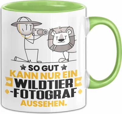 Produktbild von Wildtierfotograf Geschenk Tasse So Gut Kann Nur Ein Wildtierfotograf Aussehen Geschenkidee Kaffee-Becher (Grün)