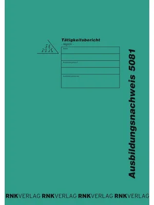 Produktbild von RNK Ausbildungsnachweis Schnellhefter grün 310x220mm Spezialkarton
