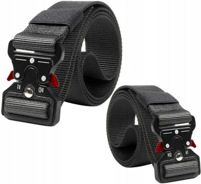Immagine prodotto di Cintura militare tattica unisex, grigia, in nylon polipropilene, 130x3,7 cm