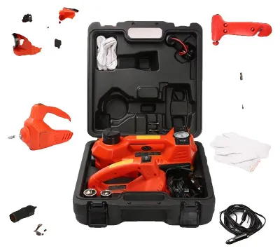 Obrázek produktu pro Elektrický zvedák pro automobily, nosnost 5 tun, přenosný design, červený