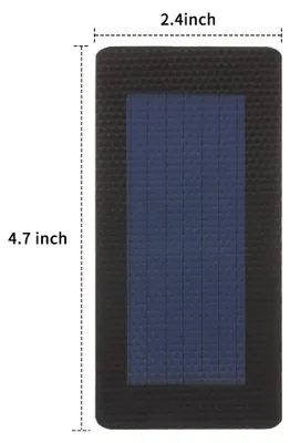 Obrázok produktu pre 0,3 W/2 V – modul mäkkého solárneho panelu na vlastnú montáž, ohybná a flexibilná nabíjačka batérií, 120 × 60 mm, pre solárne svietidlá, displeje a hračky