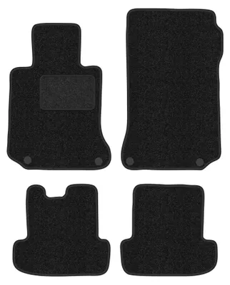 Productafbeelding van Velours automatten voor Mercedes W207 Coupe vanaf 2009 – 4-delig, antraciet, op maat – Wielganizator ANTHRA