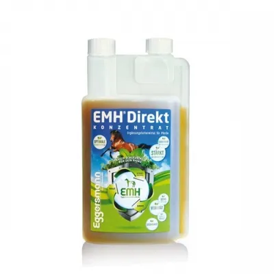 Produktbild von Eggersmann EMH Direkt, Adult, Starke Immunität, fermentierter Pflanzenauszug (EMH), Ponies & Kleinpferde: 1 x täglich 15 ml Großpferde: 1 x täglich 30 ml Mit dem Krippenfutter..., 1 Stück(e), 0,1%