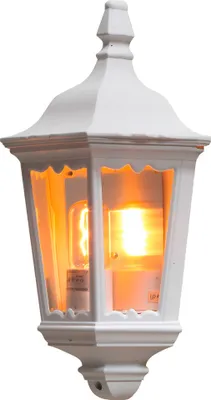Produktbild von Konstsmide Firenze Wandleuchte weiß lackiertes Aluminium, klares Glas 7229-250