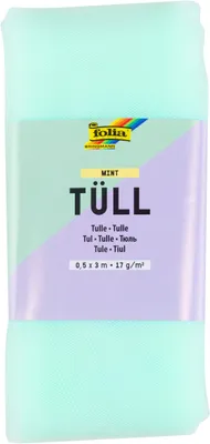 Image de Tulle, 0,5 x 3 m, couleur menthe