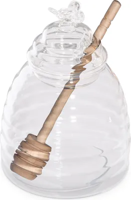 Obrázok produktu pre Dóza na med sklenená dóza vareška s vareškou MELLA 0,46 l HOMLA