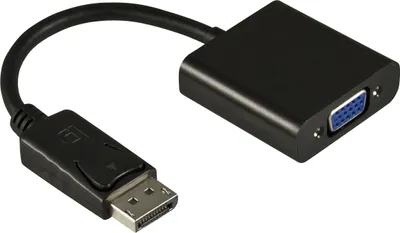 Image de DELTACO Adaptateur DisplayPort vers VGA, Full HD en 60Hz, noir, 0,2m,
