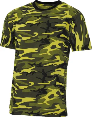 Produktbild von MFH US T-Shirt, "Streetstyle", 140-145 g/m², gelb-camo