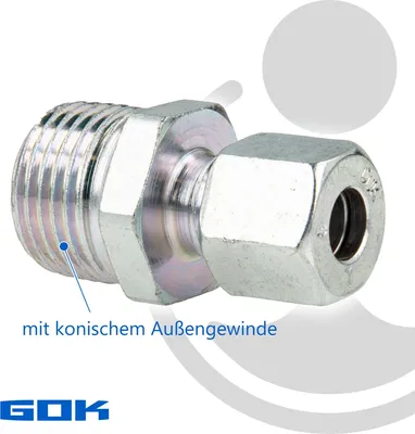 Produktbild von GOK RUA Verschraubung GELRK 8 x R1/2 verz., 1 Stk.
