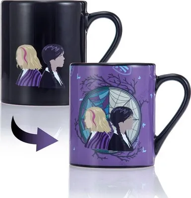 Immagine prodotto di Mercoledì - Tazza con cambio di colore - Mercoledì + Enid