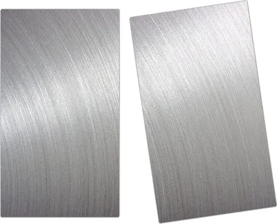 Produktbild von Spritzschutz Herdabdeckplatte Schneidebrett aus Glas Aluminium Platte 2-Teilig (60x52cm)