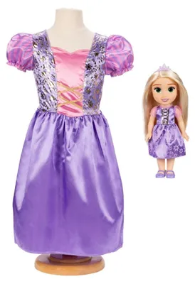 Produktbild von Jakks Pacific Disney Rapunzel Puppe 38 cm mit Kinderkostüm
