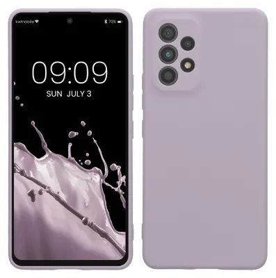 Produktbild von kwmobile Handyhülle für Samsung Galaxy A53 5G Hülle - weiches Handy Silikon Case - Schutzhülle Cover - Lavendel