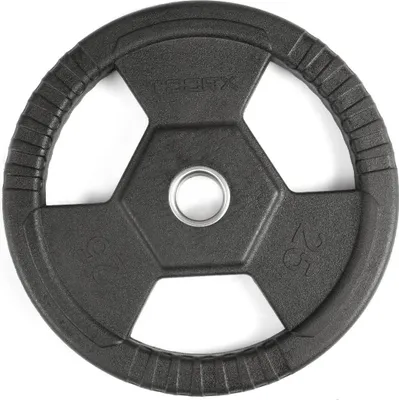 Produktbild von Toorx Fitness Gummi olympische Halfterscheibe 50 mm - mit Griffen - 25 kg