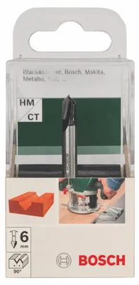 Obrázek produktu pro Bosch 2609256657, S kuželovou stopkou, Dřevo, 6 mm, 6,3 mm, 9,2 mm