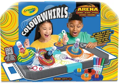 Image de Colourwhirls Battle Arena - Jeux Créatifs - CRAYOLA - Jusqu'à 4 personnes - À partir de 6 ans