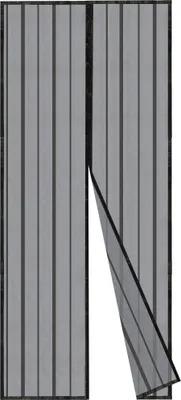 Produktbild von Sekey 85x220cm Magnet Fliegengitter Tür Vorhang für Holz, Eisen, Aluminium Türen und Balkon. Einfache Installation Schwarz