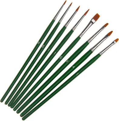 Zdjęcie produktu dla Zestaw pędzli do gwaszy Phoenix - 8 sztuk