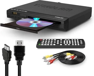 Immagine prodotto di Lettore DVD per TV con HDMI e USB, senza restrizioni regionali, telecomando