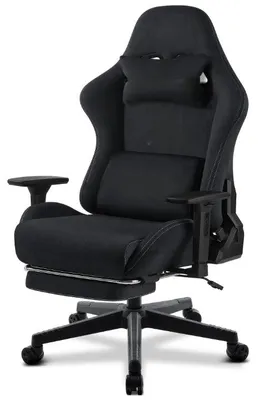 Obrázok produktu pre Herná stolička – Ergonomická kancelárska stolička s nastaviteľnou opierkou chrbta a podnožkou