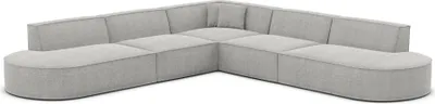 Produktbild von Strukturstoff Ecksofa Brevia Hellgrau