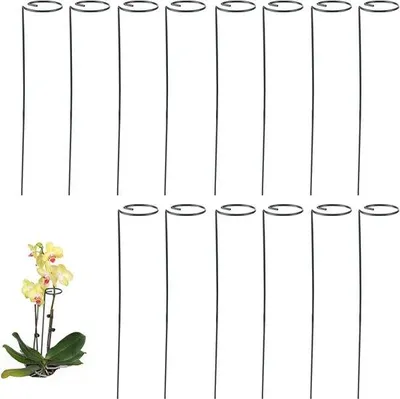 Obrázok produktu pre Kruhové kovové podpery 40 cm, zelené, pre orchidey