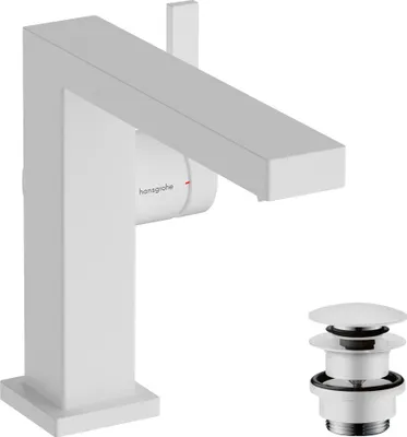 Produktbild von hansgrohe Tecturis E Fine Einhebel-Waschtischmischer 110, Ausladung 155mm, Push-Open Ablaufgarnitur, CoolStart, EcoSmart+, 73020700