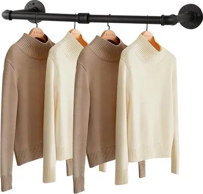 Produktbild von Famanu Kleiderstange 60 cm - Wandmontage, platzsparend, industrielles Design