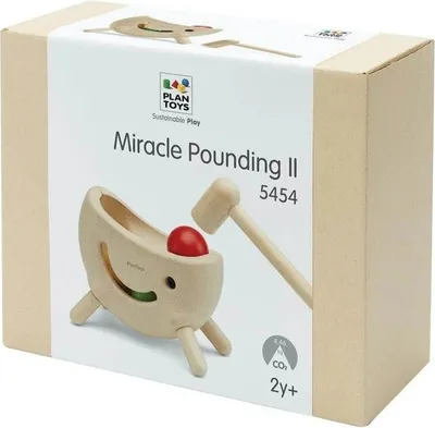 Produktbild von PlanToys Holzspielzeug Hammerbank aus robustem Gummibaumholz ab 24 Monaten