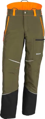 Produktbild von KOX Schnittschutzhose Mistral 3.0 Grün/Orange Größe 52 | Typ A | KWF-Standard