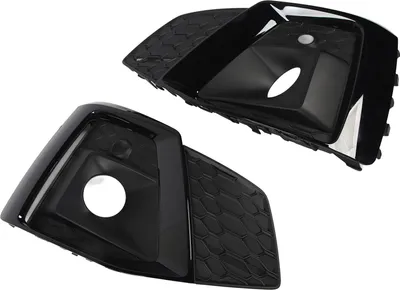 Image de Grille de phares antibrouillard avant inférieure en ABS, noir brillant, cache de grille de phares pour A5 F5 à partir de 2021
