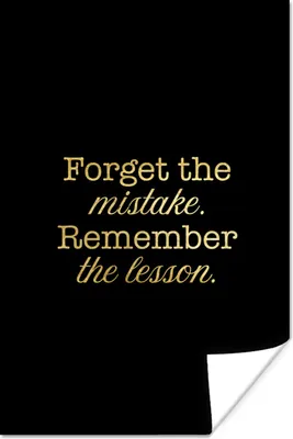 Produktbild von MuchoWow® Poster Zitate - Leben - Schwarz - Gold 40x60 cm - Plakate für die Wand - Poster Babyzimmer