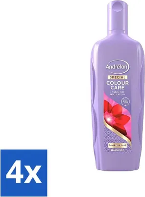 Productafbeelding van Andrélon Color Care Shampoo - Zonder sulfaten - 300 ml - Voordeelverpakking - 4 stuks