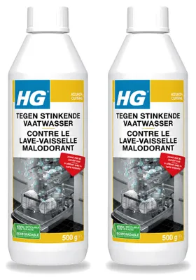 Produktbild von 2 x HG gegen stinkende Spülmaschinen 500 g - Vorteilspackung - 2 Stücke