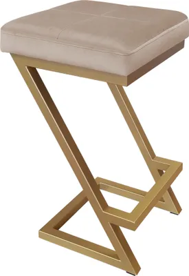 Obrázok produktu pre Barová stolička ZETA LOFT METAL, zlatá podnož MG06