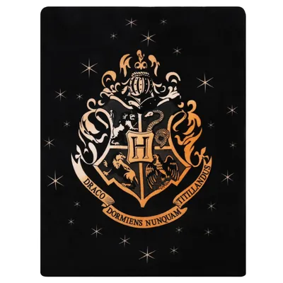 Produktbild von Schwarze Decke/Vliesdecke 120x150 cm HOGWART Harry Potter,