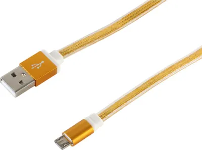 Produktbild von S-Conn 14-50046 0.9m USB A Lightning Gold Handykabel (14-50046)