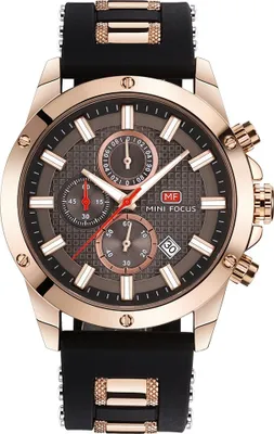Produktbild von Mini Focus LU-23866 Herrenuhr Schwarz/Golden rosa KP23866