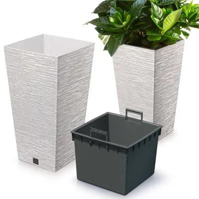 Zdjęcie produktu dla Doniczka FUSU ECO II biała 34,5 cm