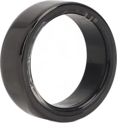 Produktbild von Smart Ring Health Tracker Bluetooth Schrittzählung Schlafqualitätsüberwachung IP68 Wasserdicht mit Ladeetui Schwarz Größe 8