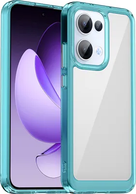 Produktbild von Schutzhülle für OPPO Reno13 Klar Rückseite Stoßfeste TPU Silikon Bumper Hülle Hellblau