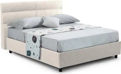 Produktbild von Bedero - Ehebett, Beige, Matratze Inkl.  Italy