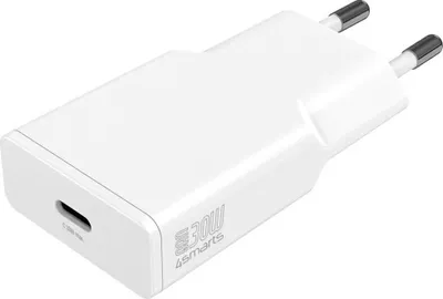 Produktbild von 4smarts Netzladegert PDPlug Slim 30W GaN 1C. wei