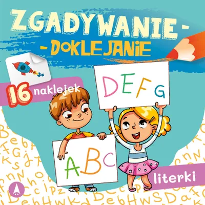 Obrázok produktu pre Książka dla dzieci Literki Zgadywanie-doklejanie