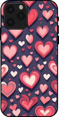 Produktbild von Smartphonica Telefon Fall geeignet für iPhone 11 Pro mit Herzen Impressum - TPU Backcover Fall mit Herz-Design
