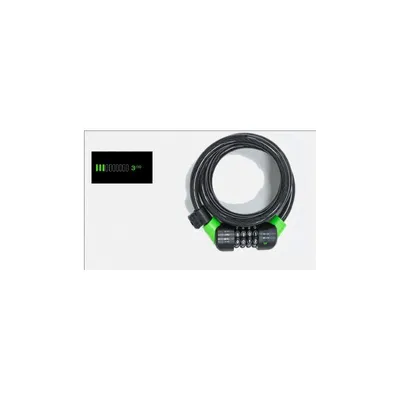 Obrázok produktu pre Zámok Abus CC 180/10/C/B - káblový zámok, na kód, čierno-zelený