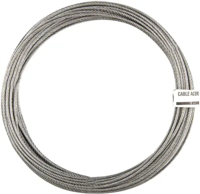 Produktbild von Stoker Stahlseil Din3055 +1 6x7 5 Mm 15 M Silber  Silber One Size